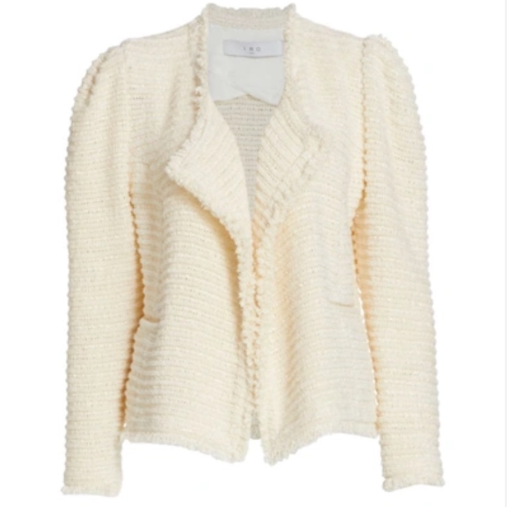 IRO Siana Open Front Jacket in Ecru Size 40